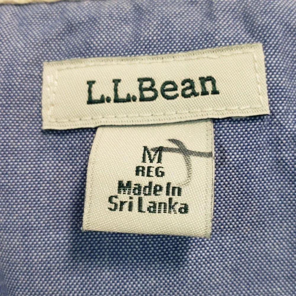 L.L. Bean Organic Cotton Quarter Zip Pullover Womens Medium White Blue 513193 - Picture 2 of 8